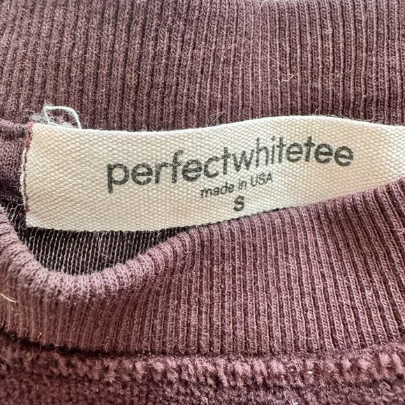 Perfectwhitetee Stella Velour Top. S - Picture 5 of 5